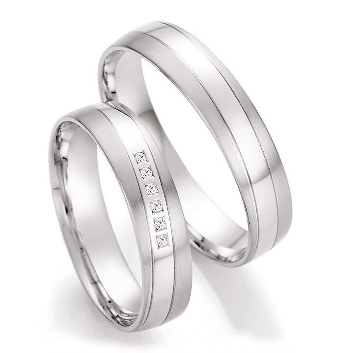 Trauringe Palladium Brillant Collaction Ruesch 66/41090 & 66/41100