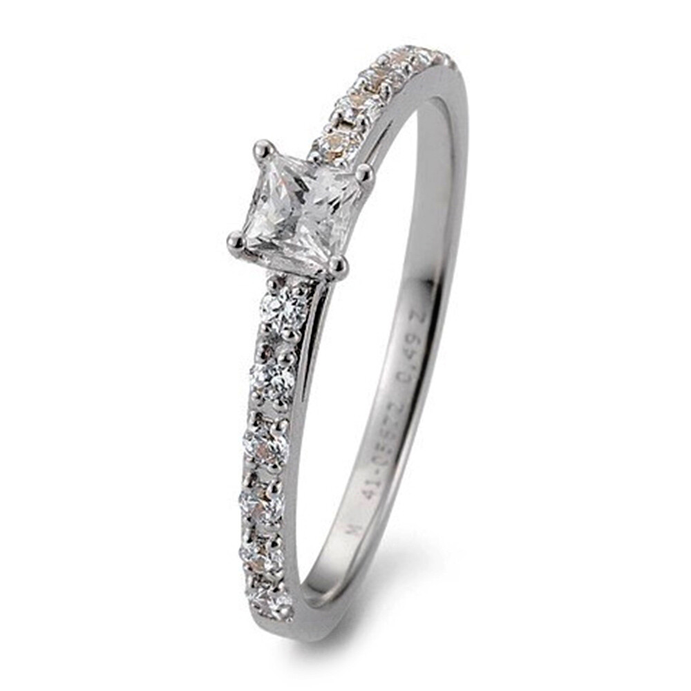 Breuning Verlobungsring Antragsring Weißgold Princess Brillant 41/05672