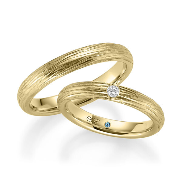 egf Trauringe Gelbgold Reflex Brillant F-1378-2