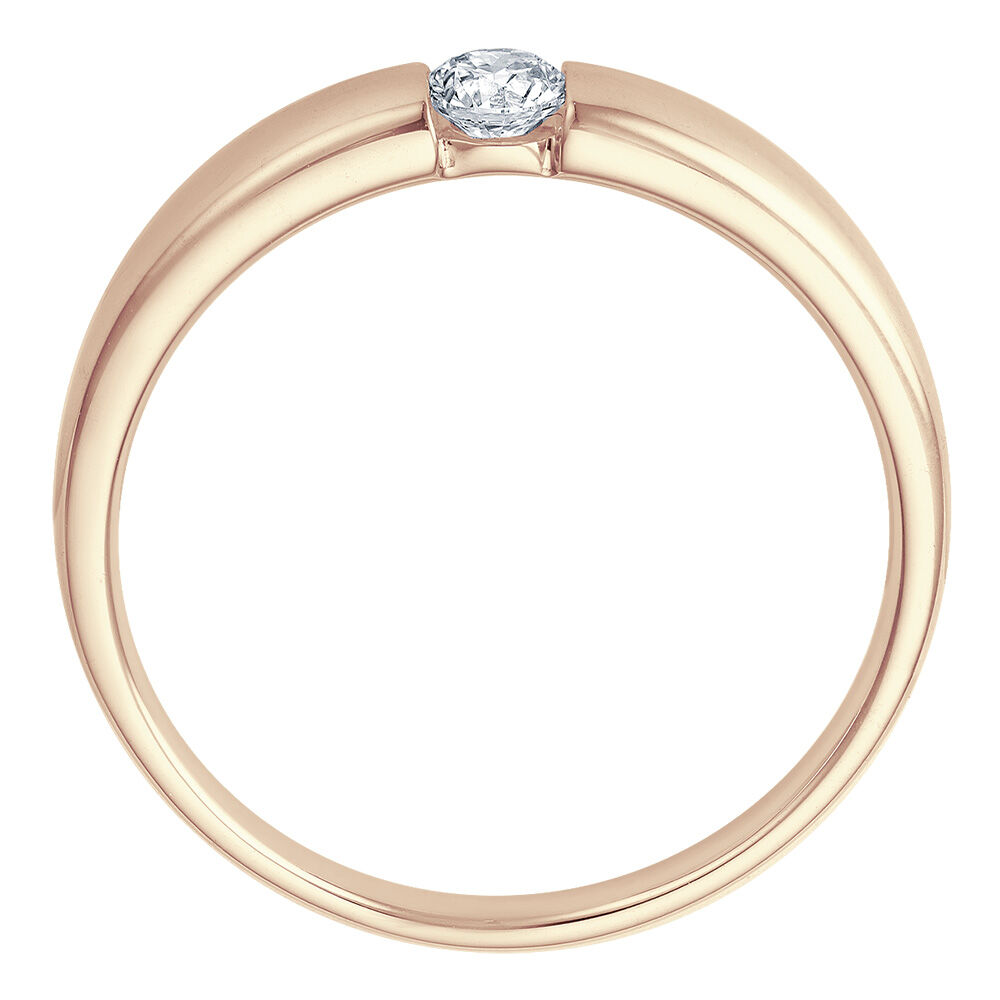 Solitär Ring Spannring Roségold Brillant bella luce EH004520