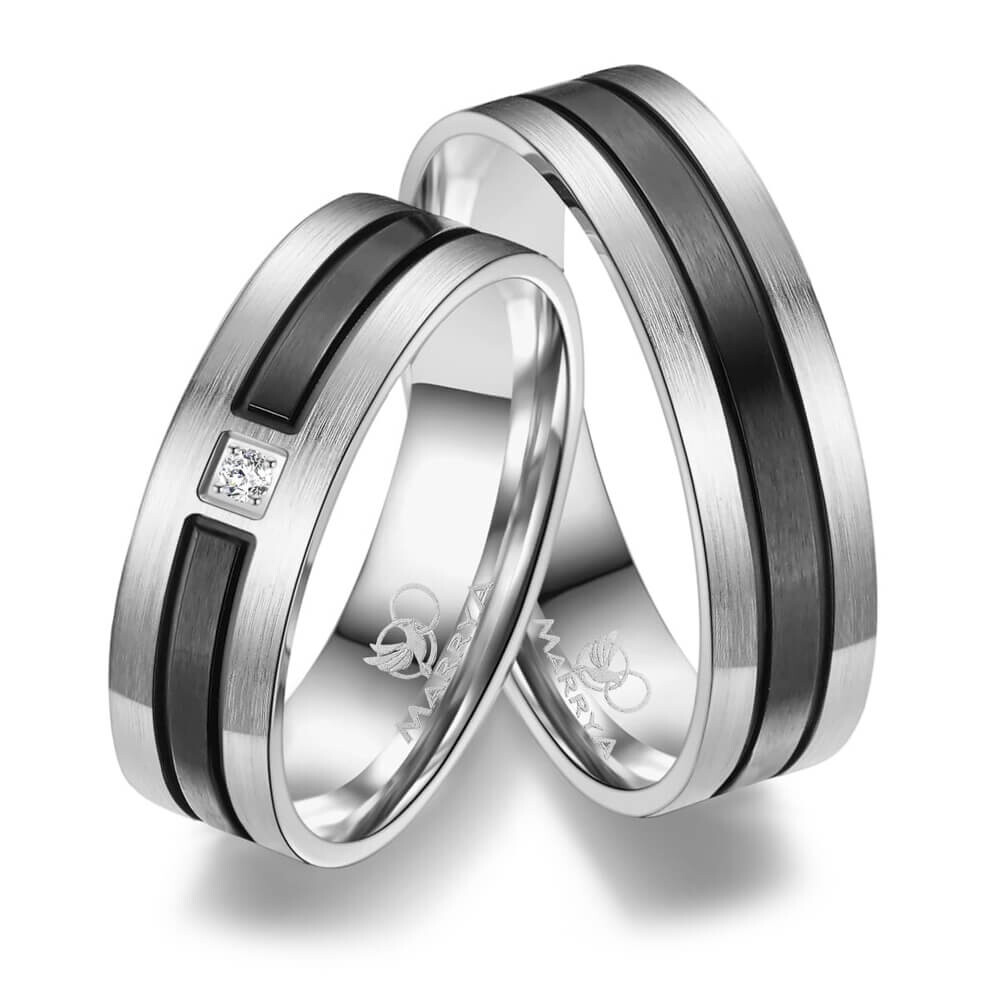 Trauringe Partnerringe Edelstahl Marrya ES-10