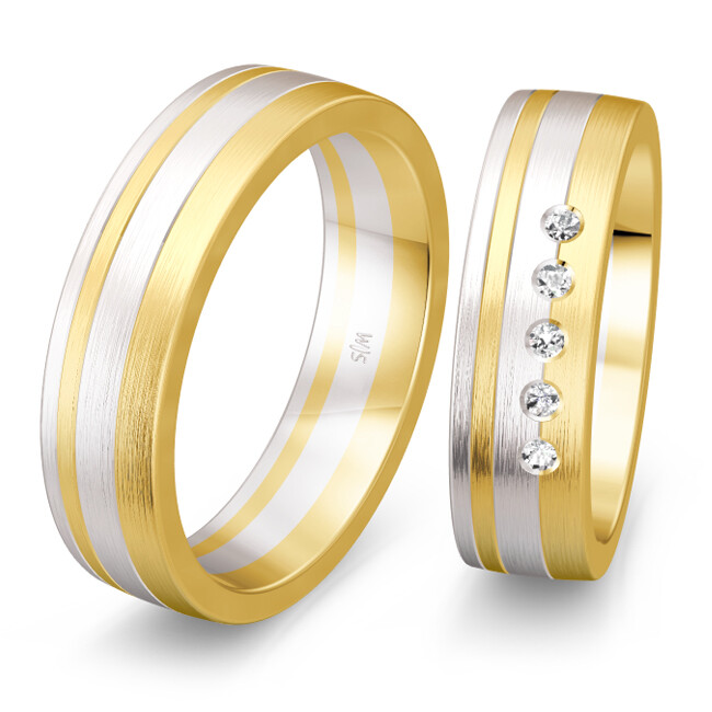 Bicolor Trauringe Saint Maurice 49/82044 & 49/82045