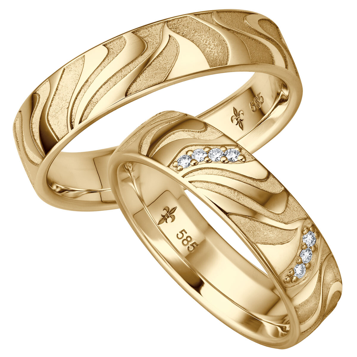 Trauringe Emy Gelbgold Brillant Giloy TR-0/TR-1-00041