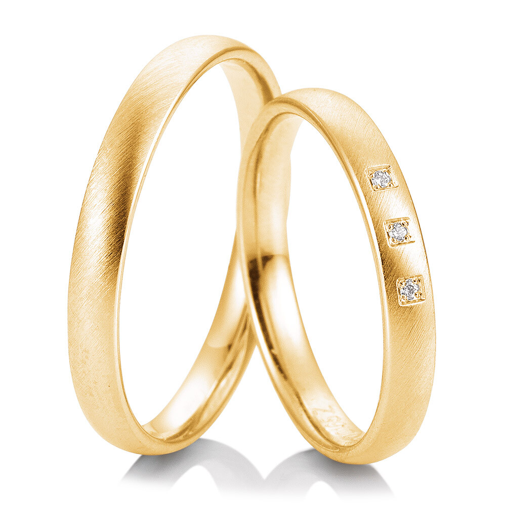 Breuning Trauringe Gelbgold Welcome 48/04965 & 48/04966
