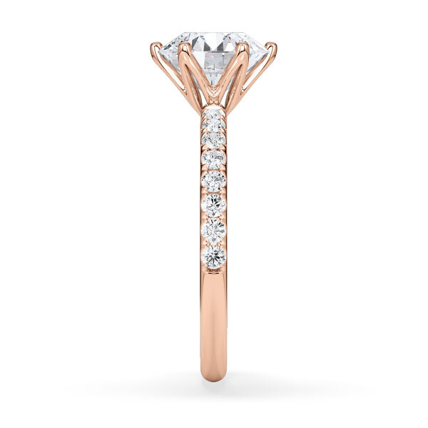 Hollywood Ring Brillant Rotgold Rubin 1888