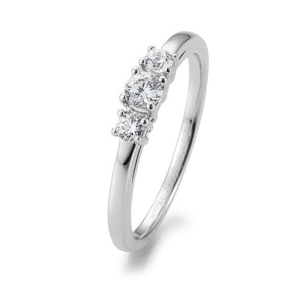 Breuning Verlobungsring Platin 3 Brillanten 41/05668