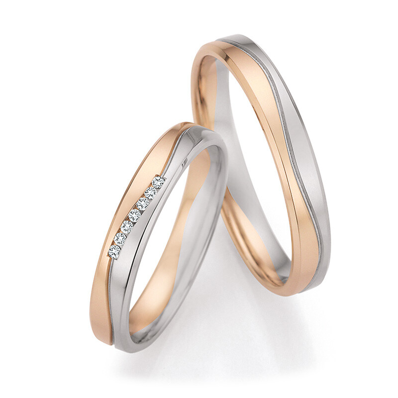 Eheringe Champagne Palladium Welle Ruesch HMPII-01