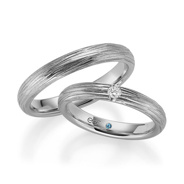 egf Trauringe Graugold Reflex Brillant F-1378-5