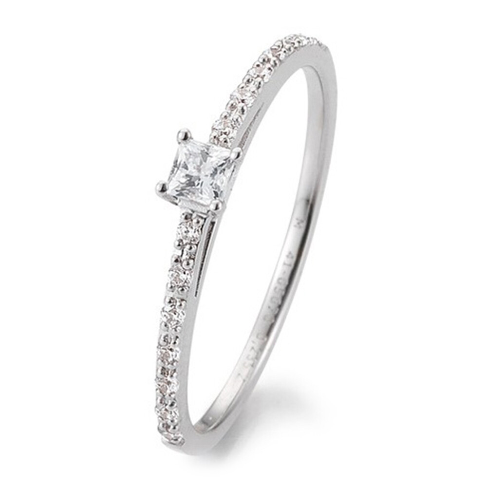 Breuning Verlobungsring Antragsring Weißgold Princess Brillant 41/05670