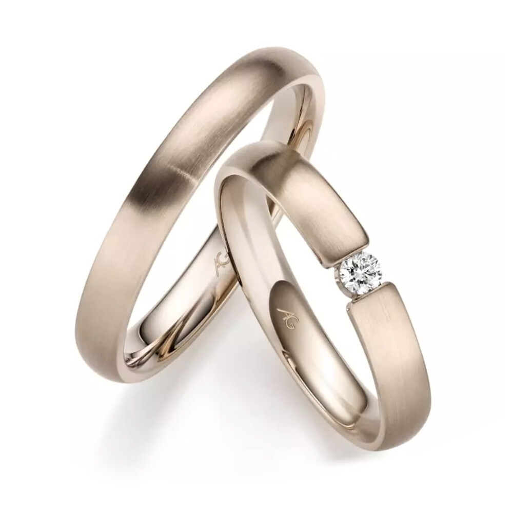 Eheringe Haselnussgold Brillant Gerstner 31380