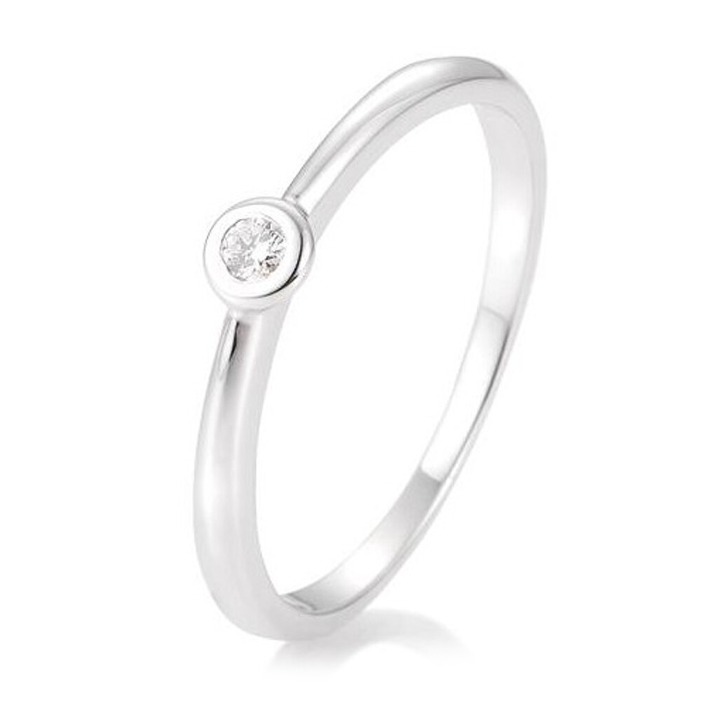 Verlobungsring Zarge BR110 Weißgold Brillant