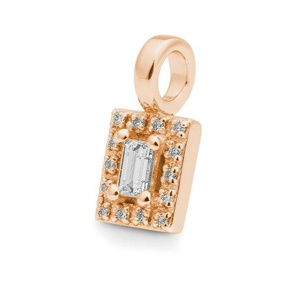 Anhänger Rotgold Baguette Brillant Breuning 31-04746