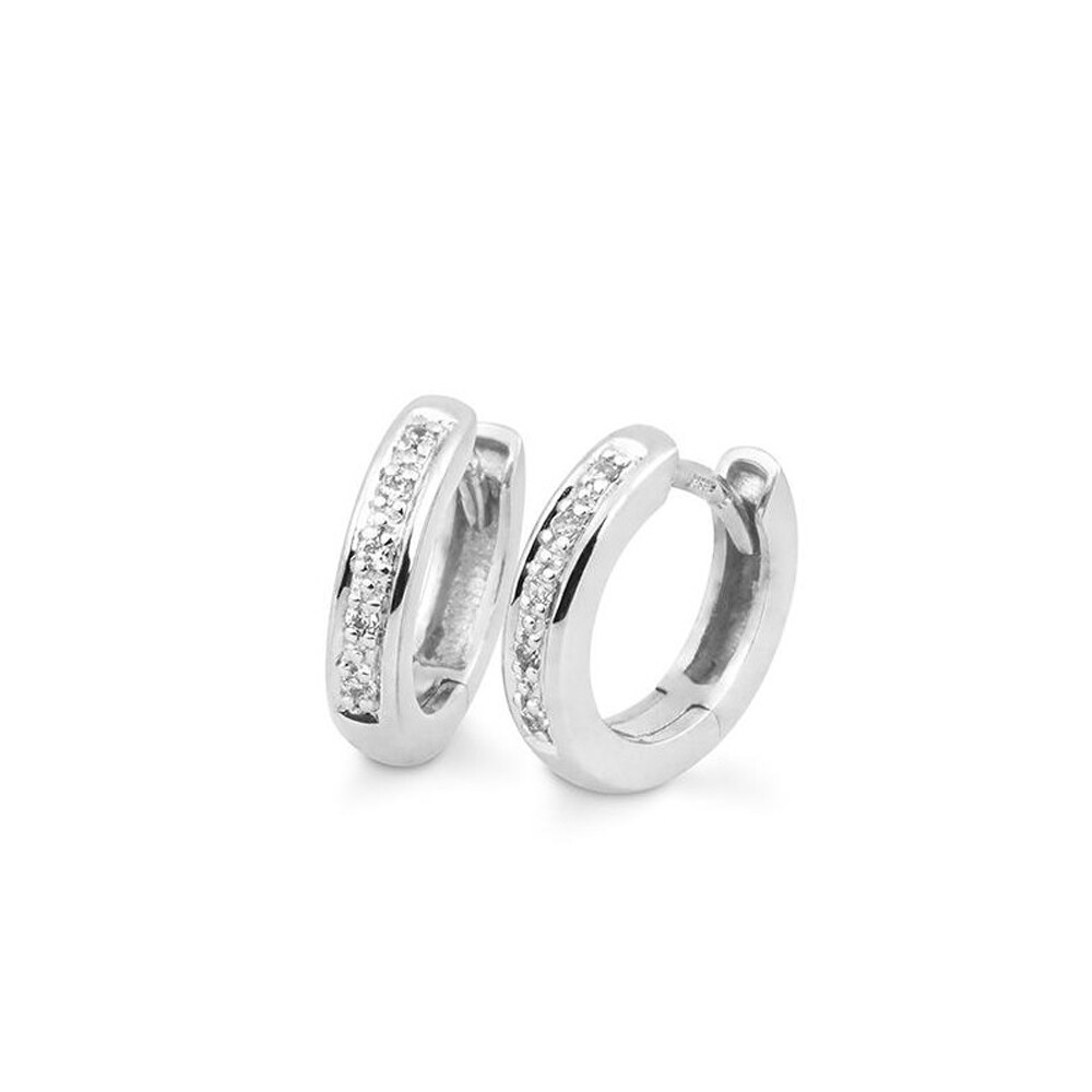 Creolen aus Weißgold Brillant Breuning 06-04643