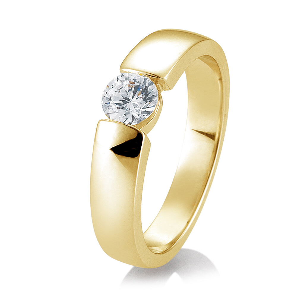 Verlobungsring Spann Gelbgold BR106 Brillant