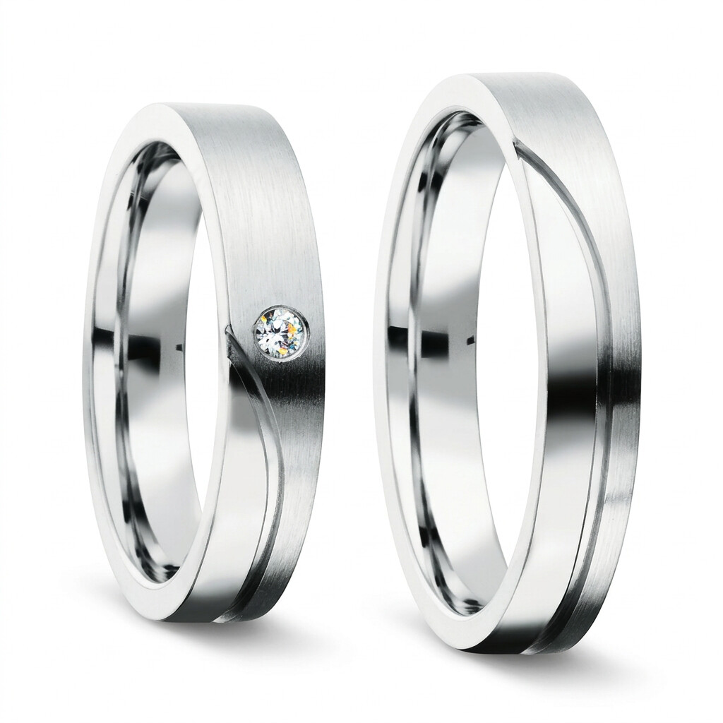 Freundschaftsringe Silber 925 Zirkonia Bedra 90054