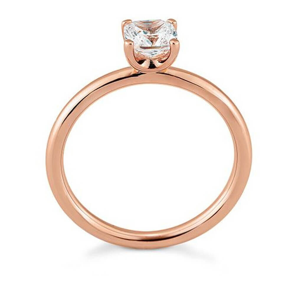 Verlobungsring Cushion Rotgold Lab-Grown Diamant Breuning 41-06318
