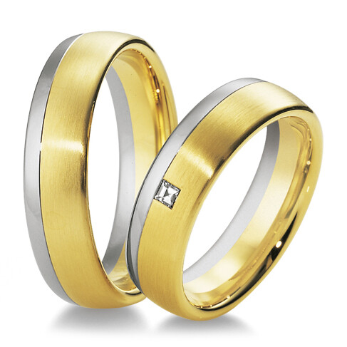 Breuning Trauringe Weißgold & Gelbgold 48/03420 & 48/03421