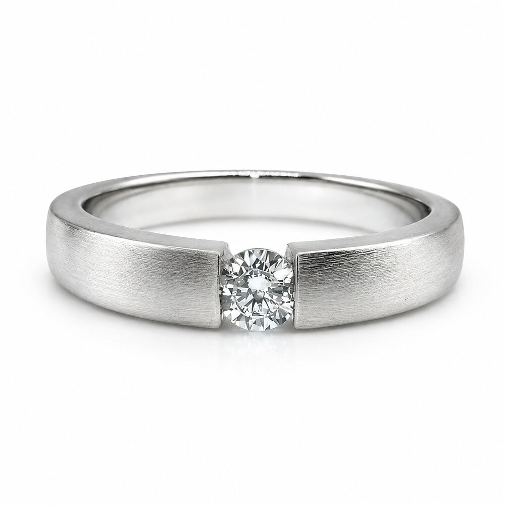 Verlobungsring Solitär Silber 925 Zirkonia – RZ00012