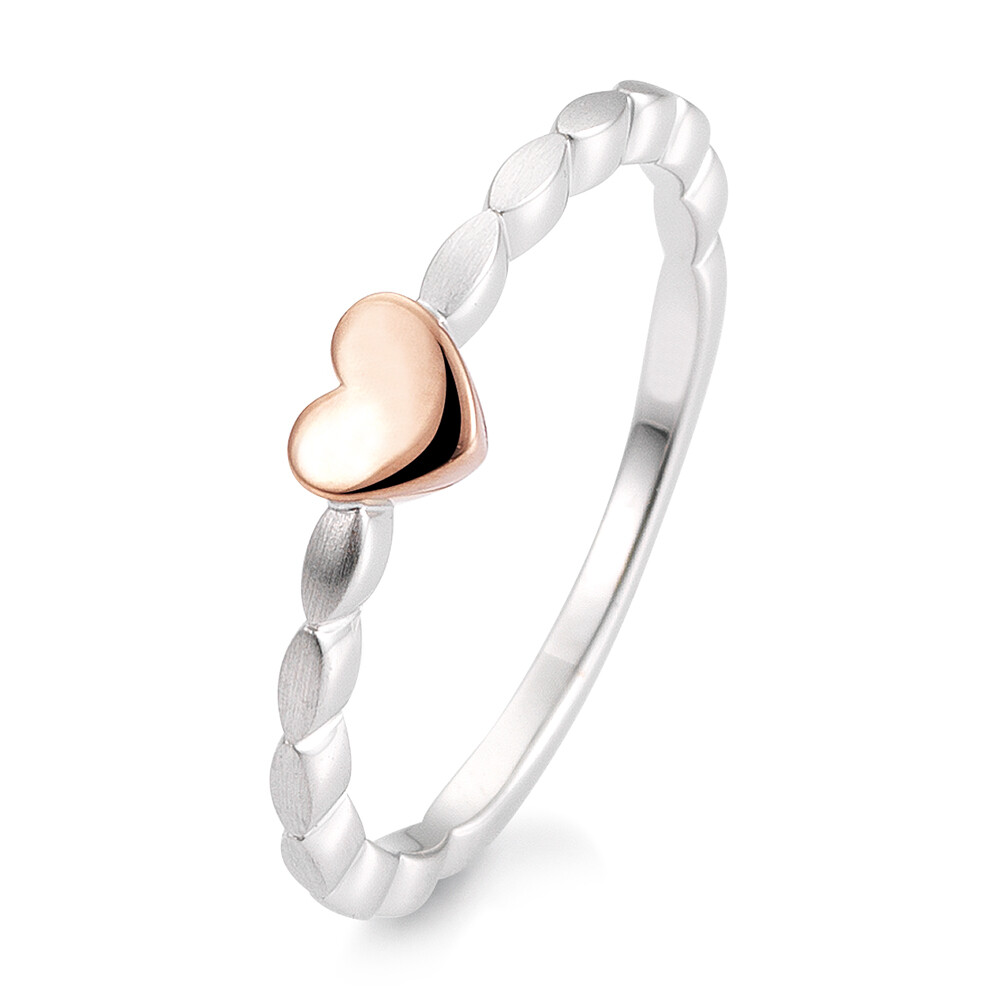 Breuning Verlobungsring Herz Weißgold Rotgold 44/01542