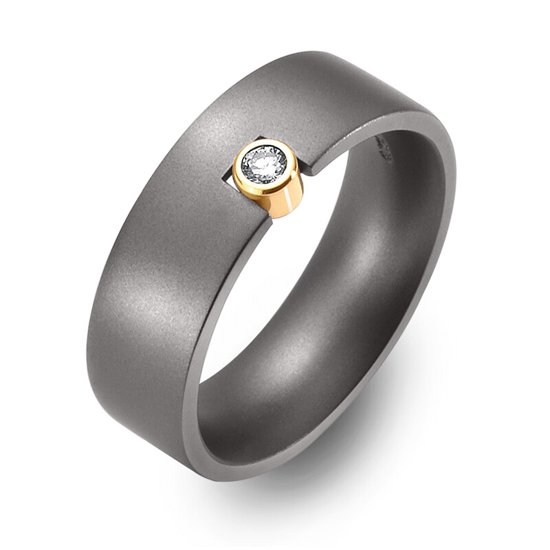 Verlobungsring Titan Gelbgold 750 Brillant TitanFactory 50875