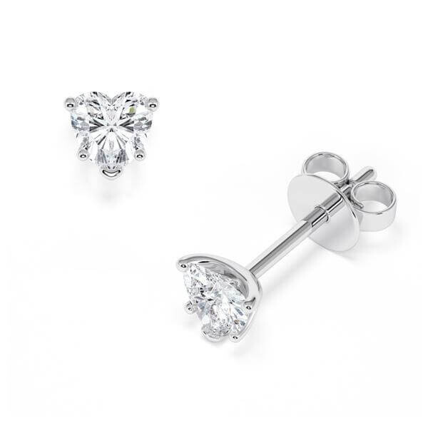 Ohrstecker Weißgold 585 Lab-Grown Diamant zus. 1,000 ct, Rubin RU-1776-25