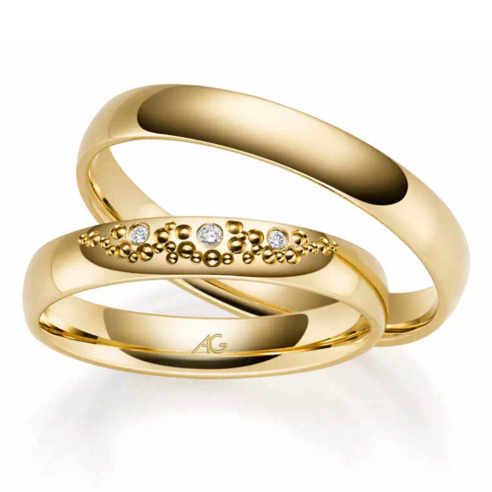 Gerstner Trauringe Gelbgold Brillant 4/31113/3.5 & 31113/3.5