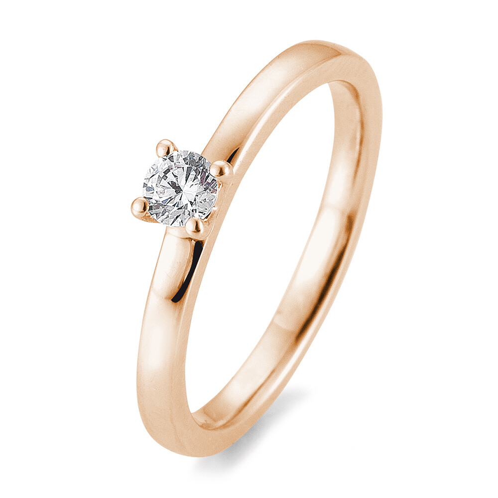 Verlobungsring 4er Krappe BR107 Rotgold Brillant