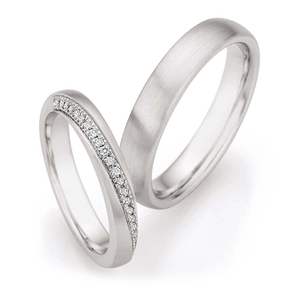 Eheringe Premium Weißgold 66/76130 & 66/76140