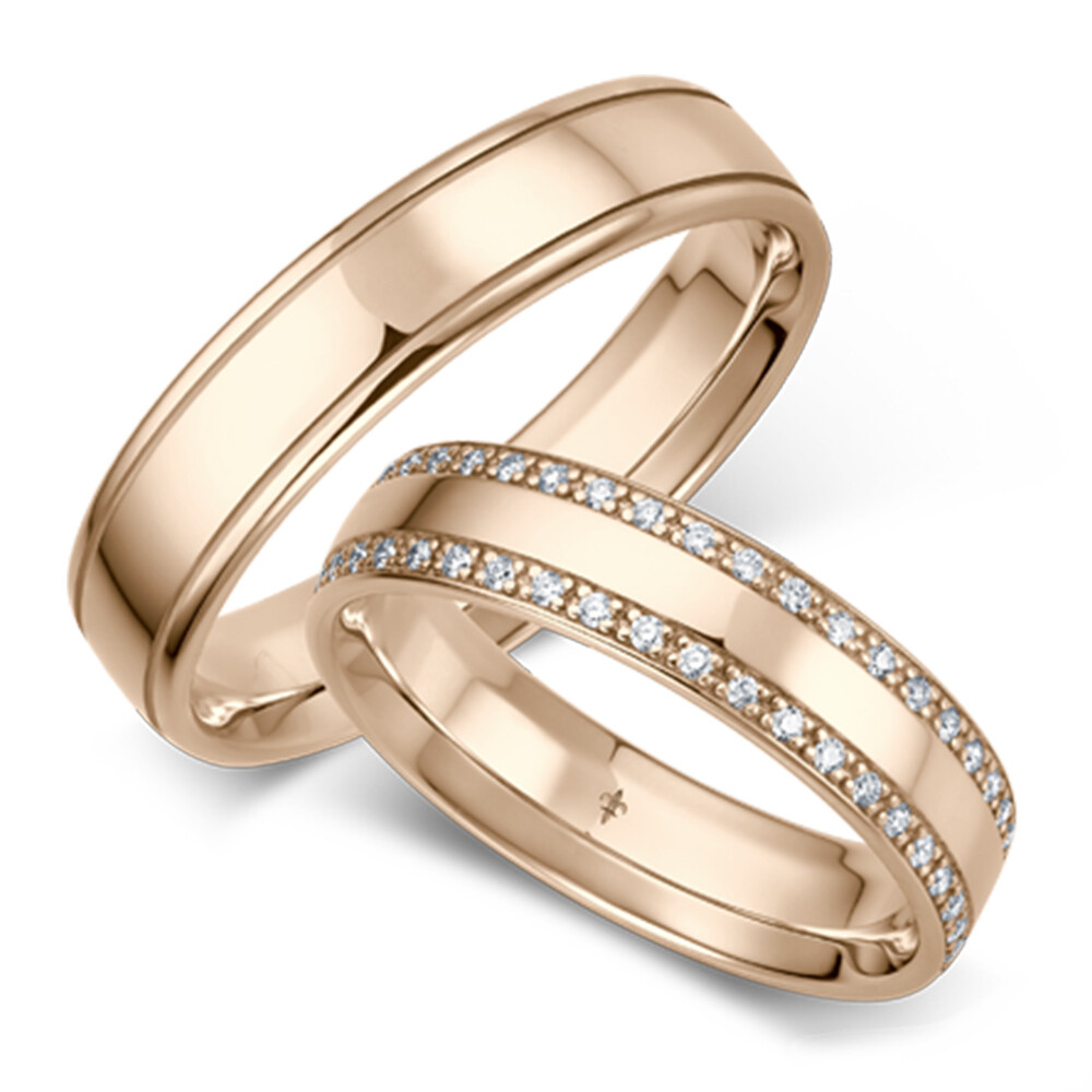 Trauringe Carla Roségold Brillant Giloy TR-0/TR-1-00081