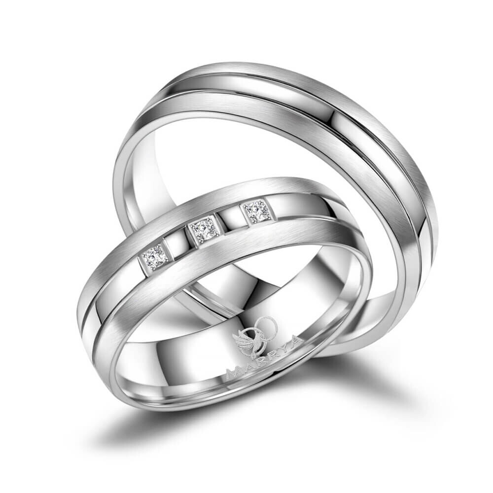 Trauringe Partnerringe Silber 925 Marrya SI-07