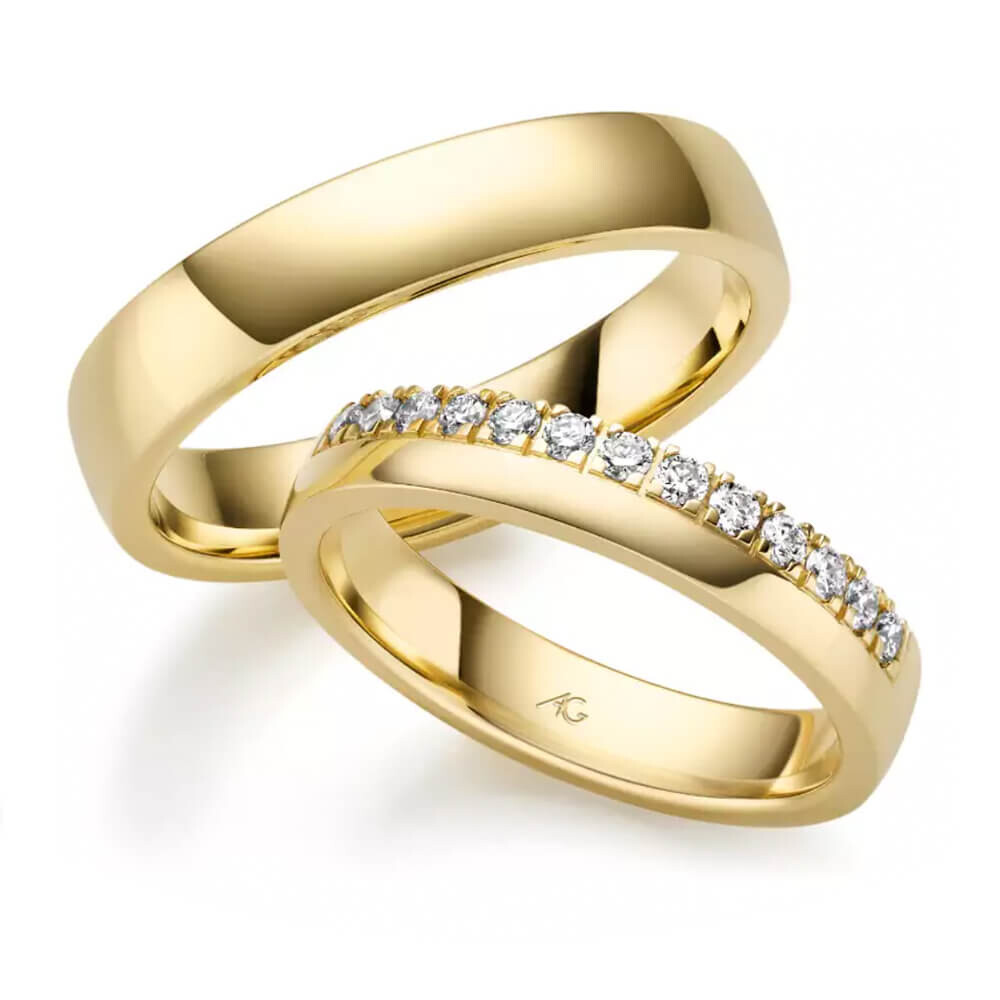 Trauringe Gelbgold Brillant Gerstner 31545