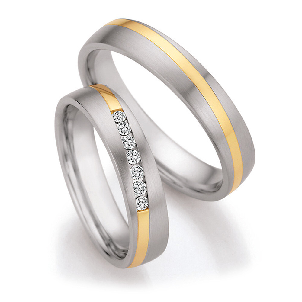 Eheringe Steel Gold Collection Ruesch 88/25050