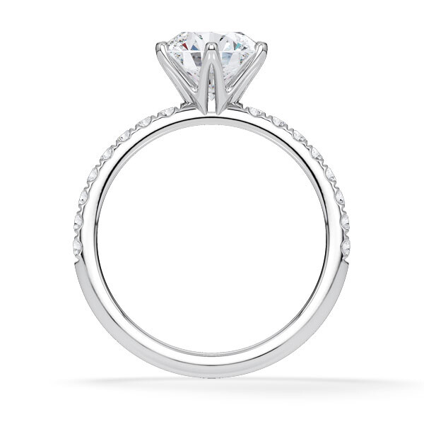 Hollywood Ring Brillant Platin Rubin 1888