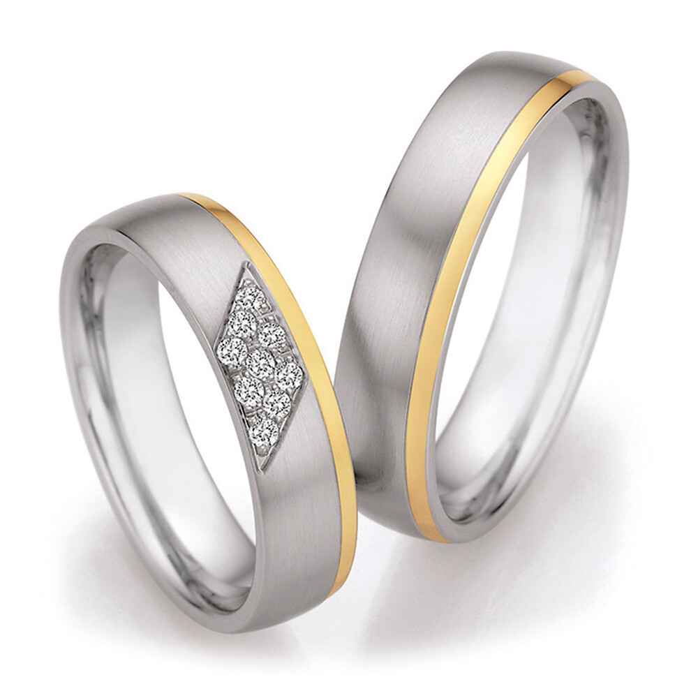 Eheringe Steel Gold Collection Ruesch 88/25130