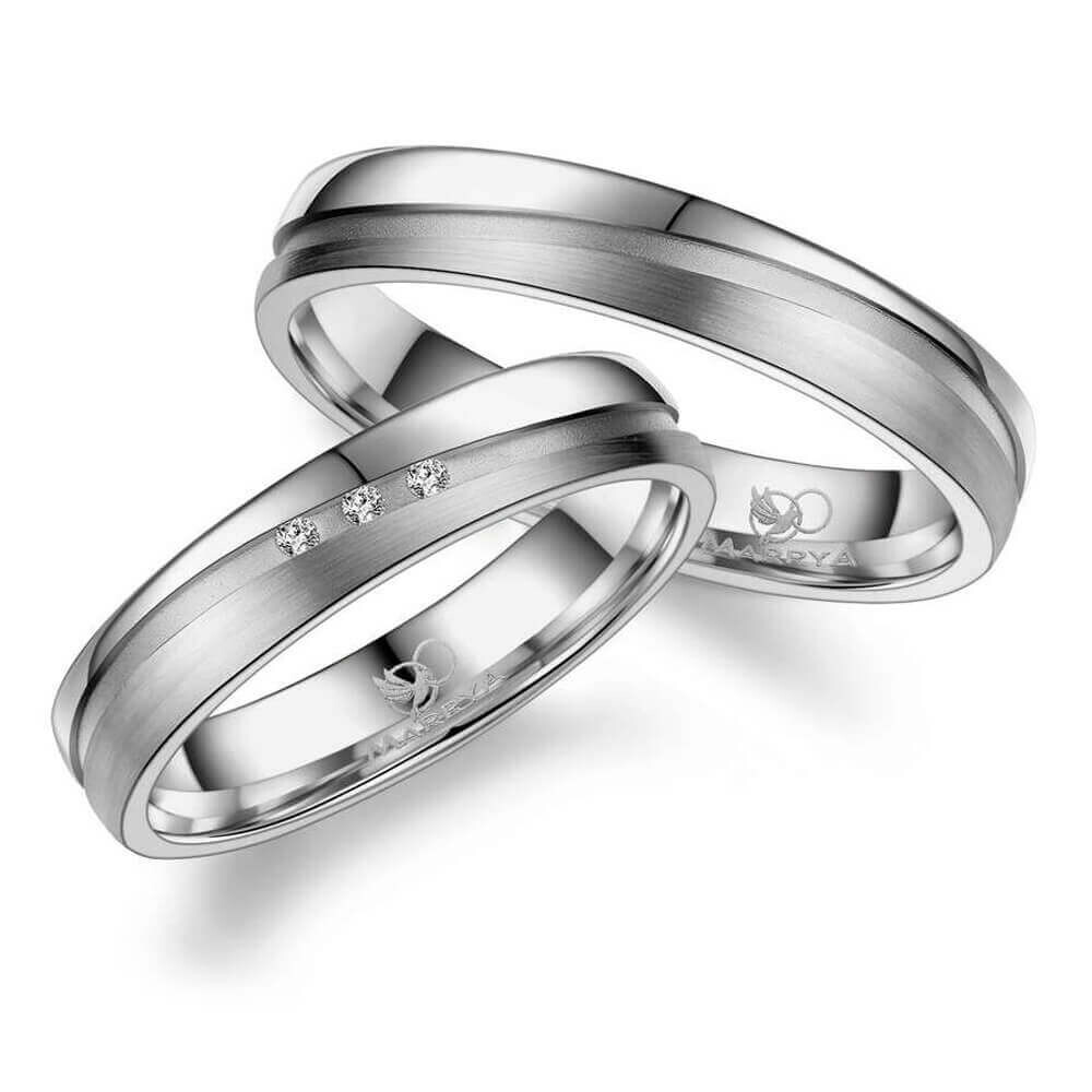 Trauringe Partnerringe Titan Diamant Marrya TI-43