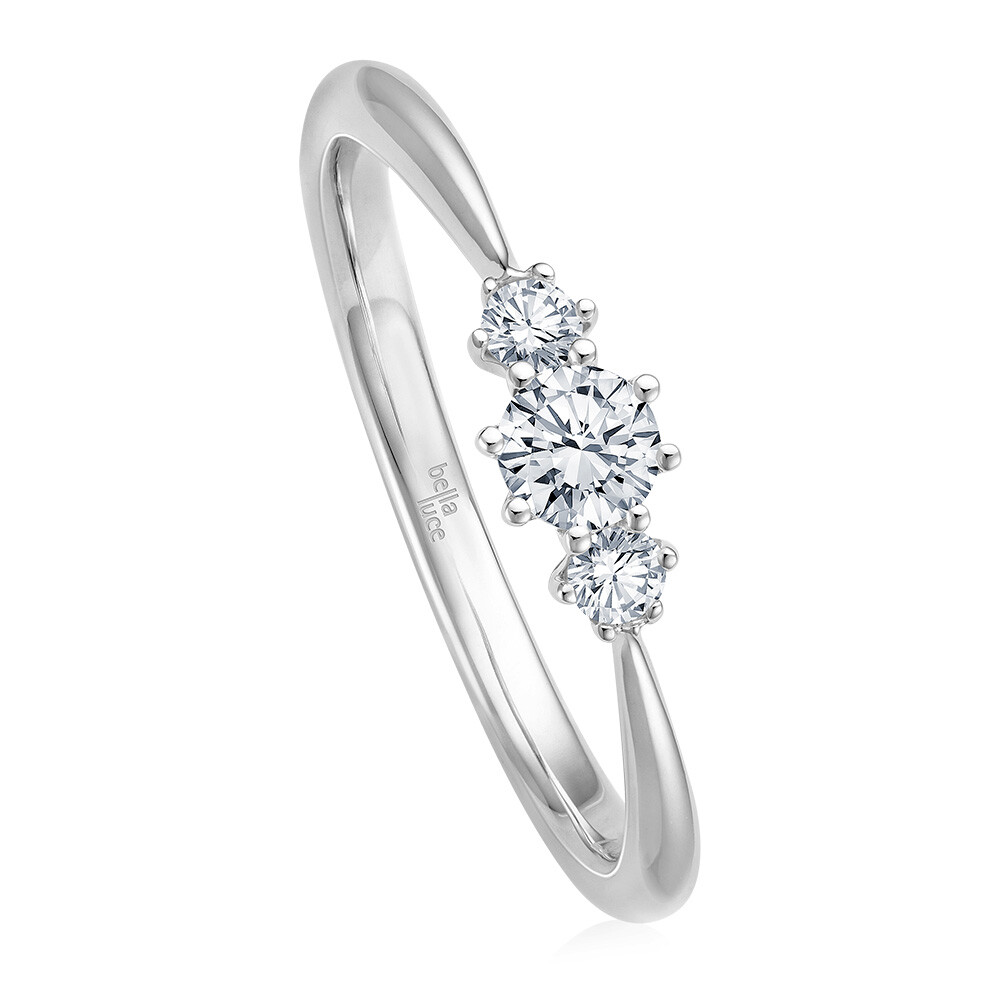 Ring Triology Weißgold 3 Brillanten bella luce EH005433