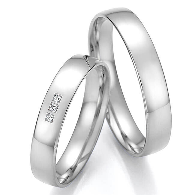 Collection Ruesch Trauringe Eheringe Platin Brillant 66/61030 & 66/61040