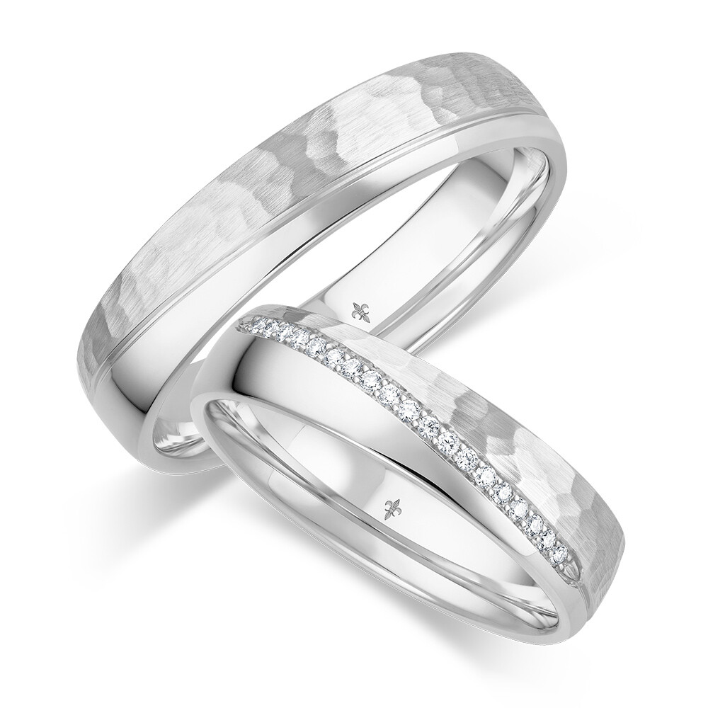 Trauringe Lola Weißgold Giloy TR-0/TR-1-00092