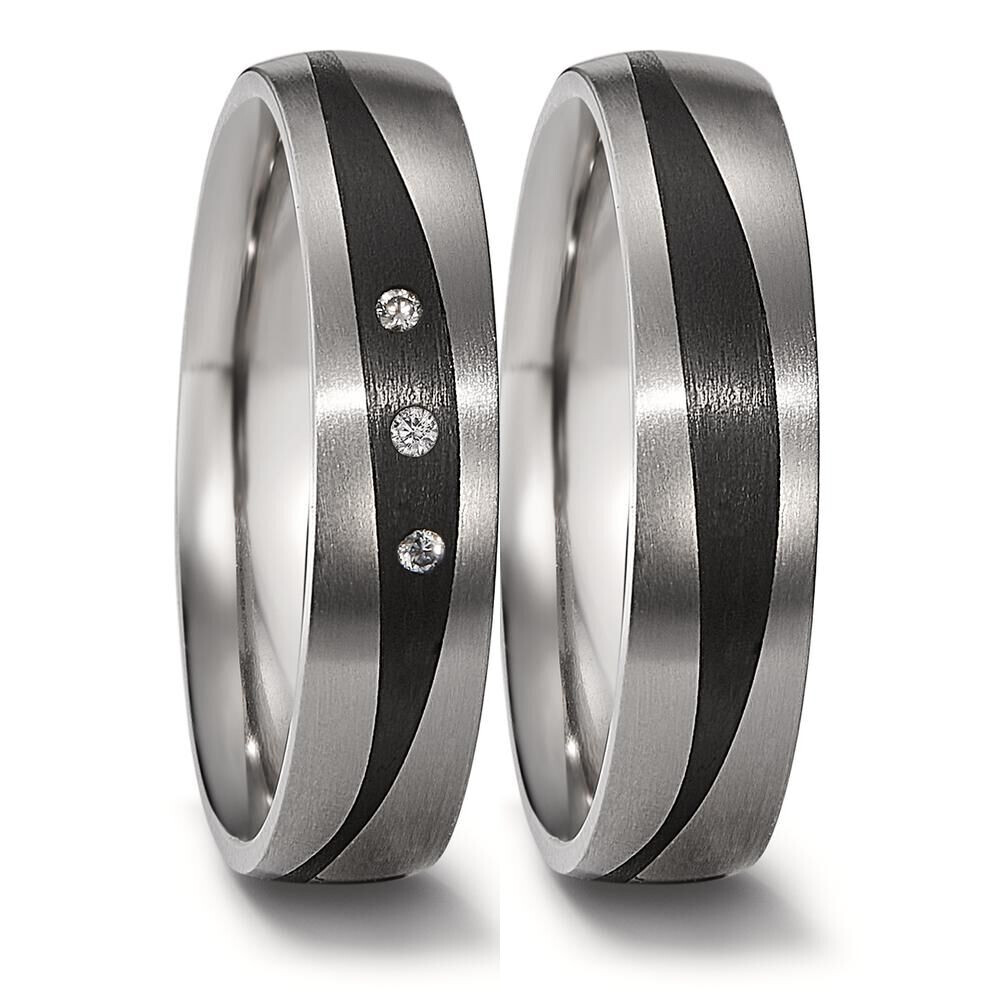 Trauringe Carbon Titan Brillant TitanFactory 52686