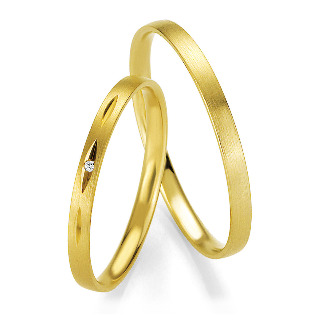 Breuning Trauringe 48/04331 & 48/04332 Gelbgold