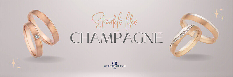 Trauringe Eheringe Champagne von Collection Ruesch