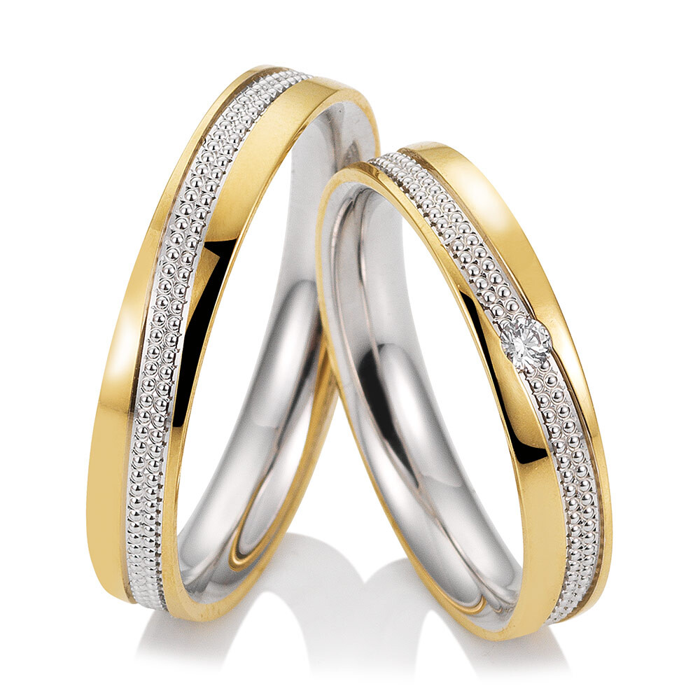 Trauringe Bicolor Millgriff Saint Maurice 49/81727 & 49/81728