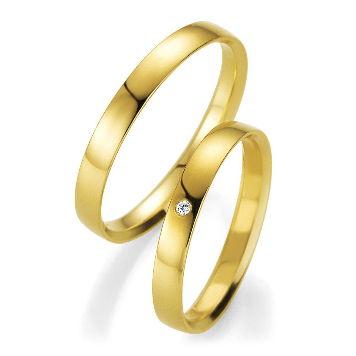 Breuning Trauringe Gelbgold Profil Light 48/04415 & 48/14415