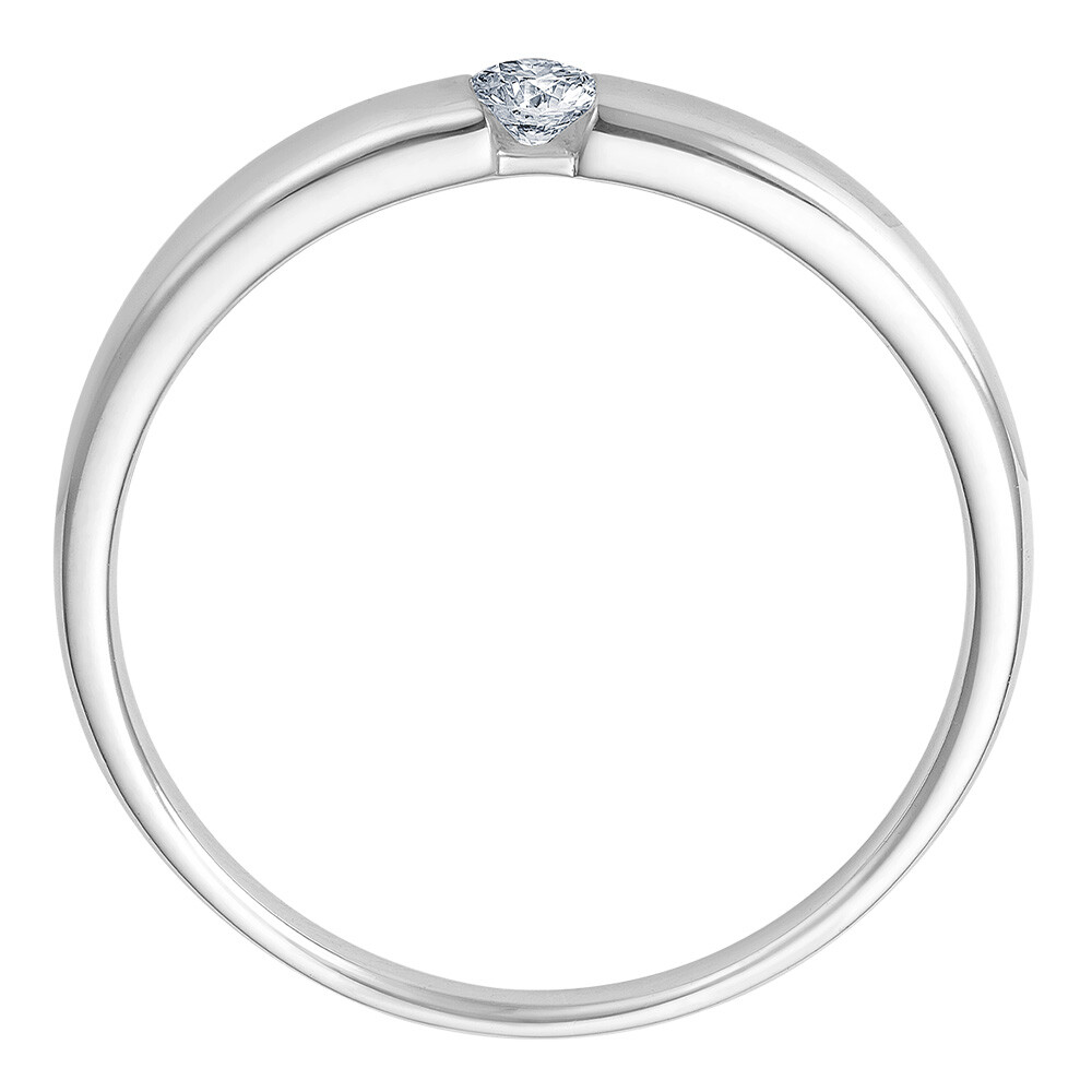 Solitär Ring Spannring Weißgold Brillant bella luce EH004519
