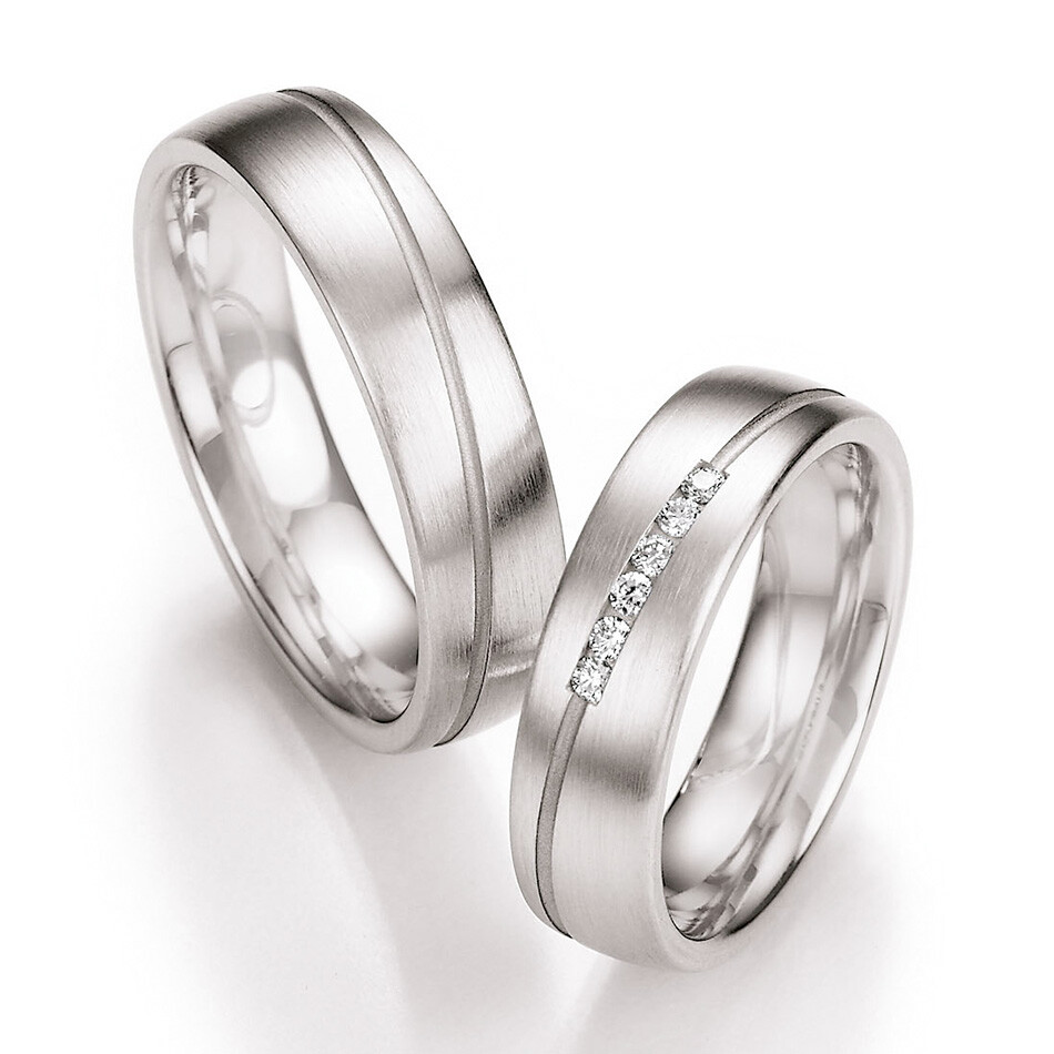 Eheringe Edition Platin Brillant Ruesch 73/10090