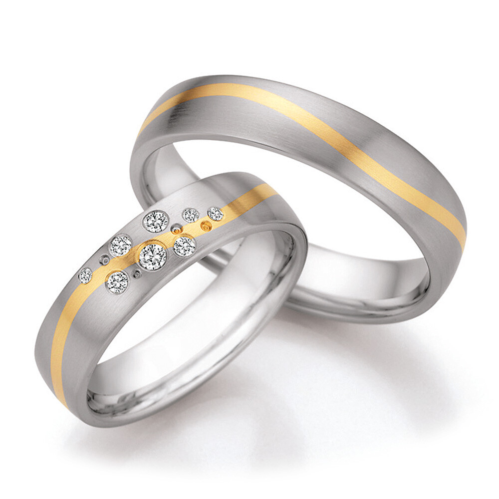 Eheringe Steel Gold Collection Ruesch 88/25030