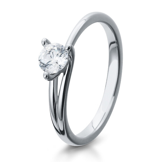 Antragsring Silber mit Zirkonia Breuning 41/05304