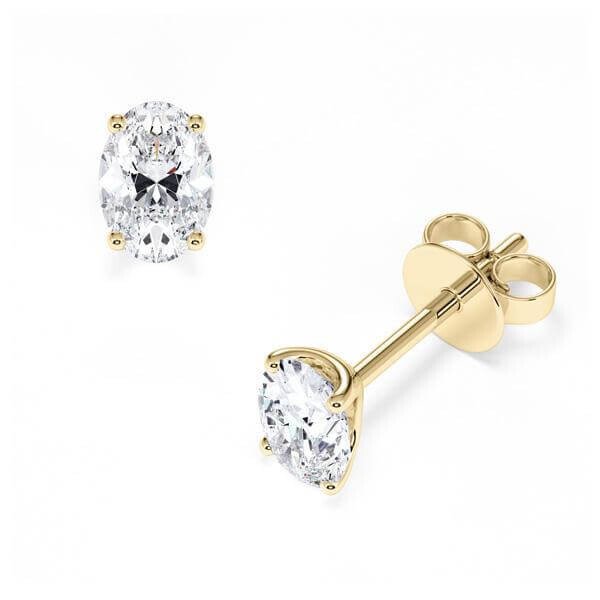 Ohrstecker Gelbgold 585 Lab-Grown Diamant zus. 1,000 ct, Rubin RU-1778-26