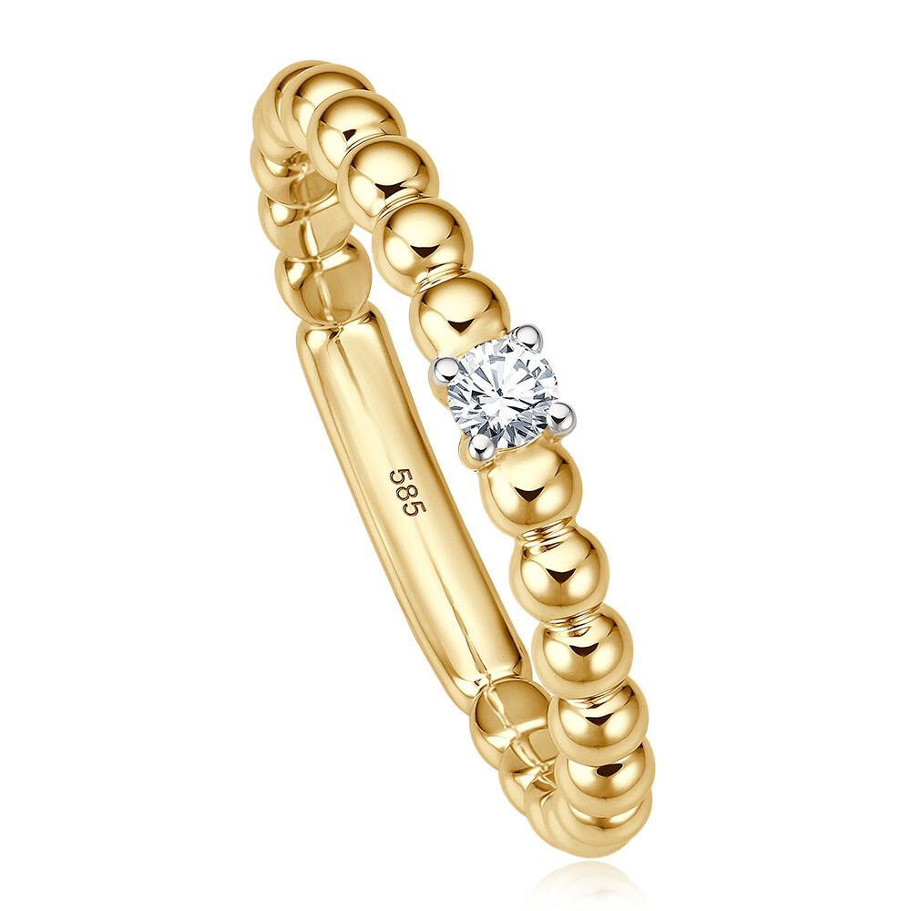 bella luce Kugelring Pallina Gelbgold EH4125