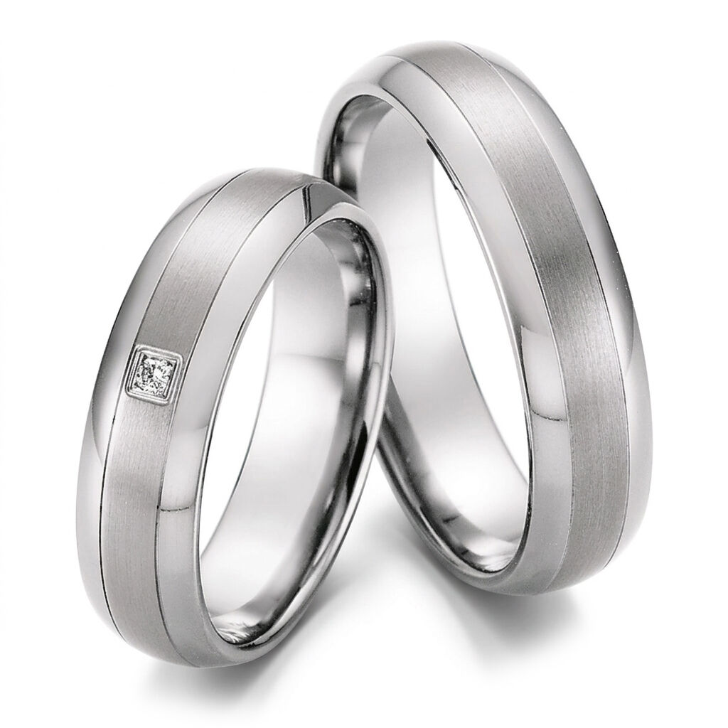 Trauringe Partnerringe Titan Ruesch 77/10010 & 77/10020 Eheringe Freundschaftsringe